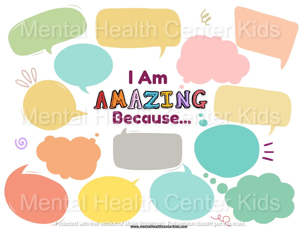 i am an amazing worksheet