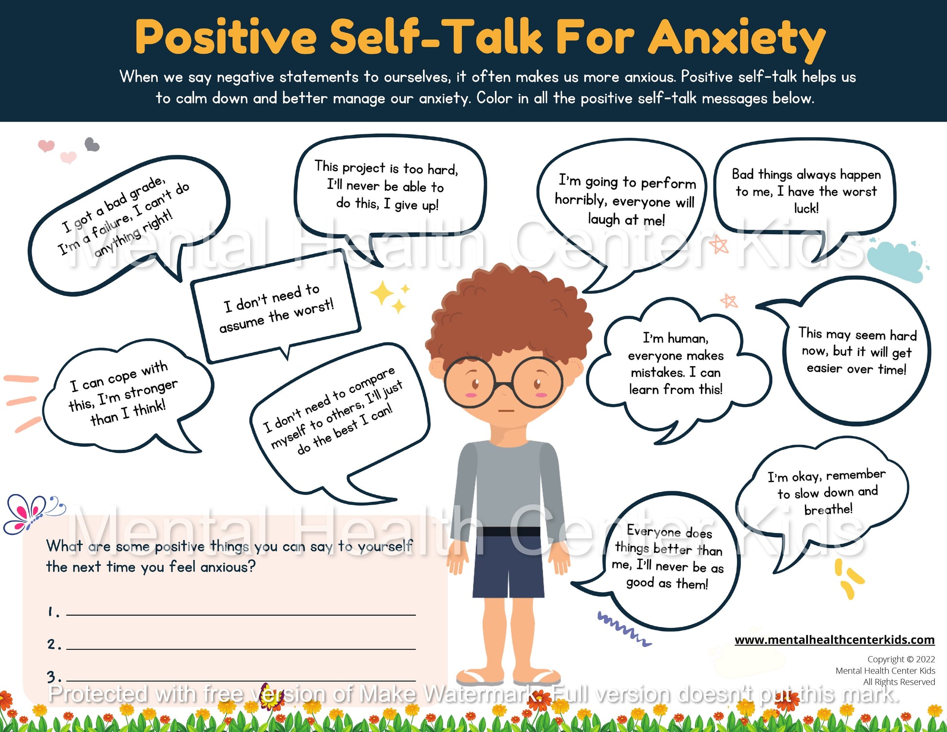 positive self-talk for anxiety
