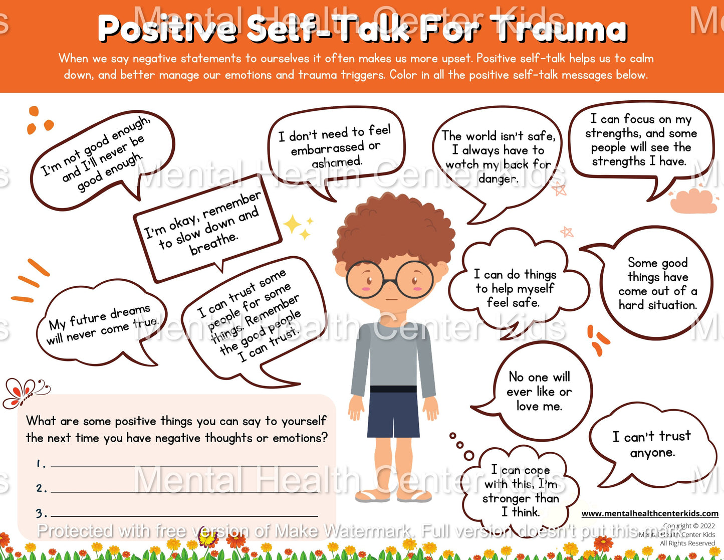 trauma cbt worksheets