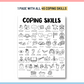 Color by Coping Skills Summer Activity
