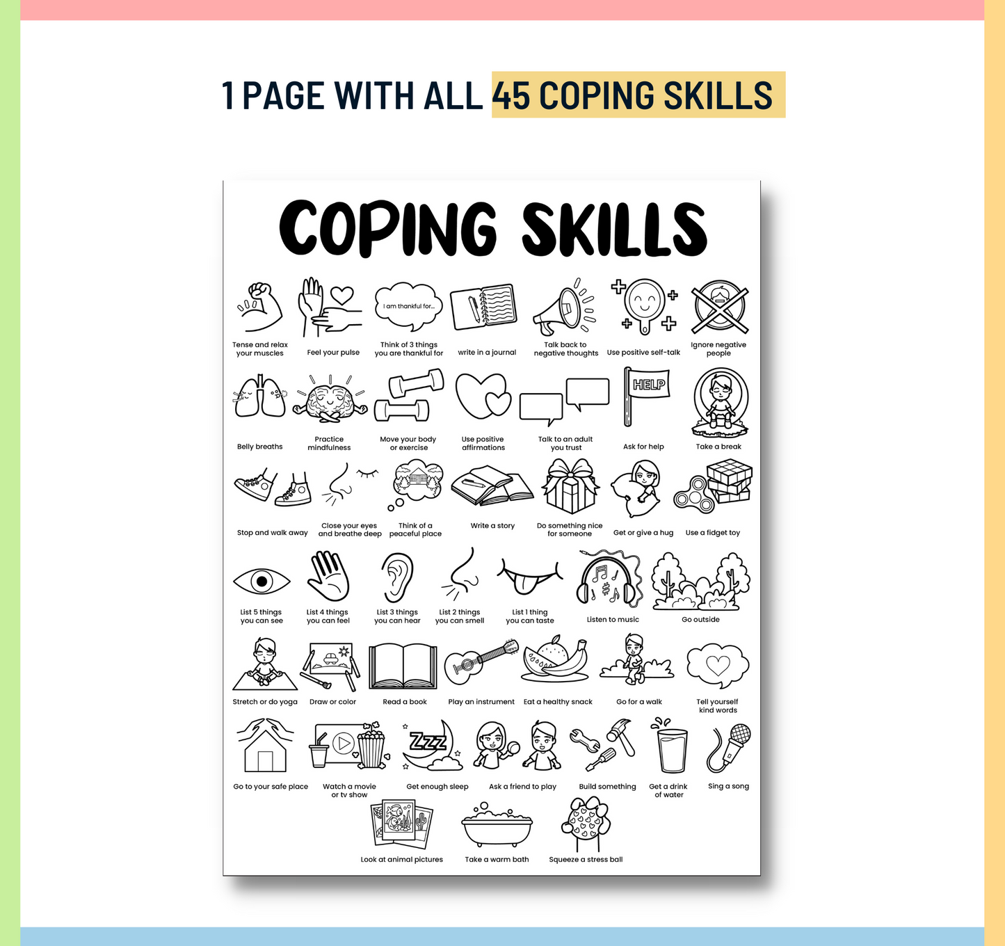 spring coloring pages for kids