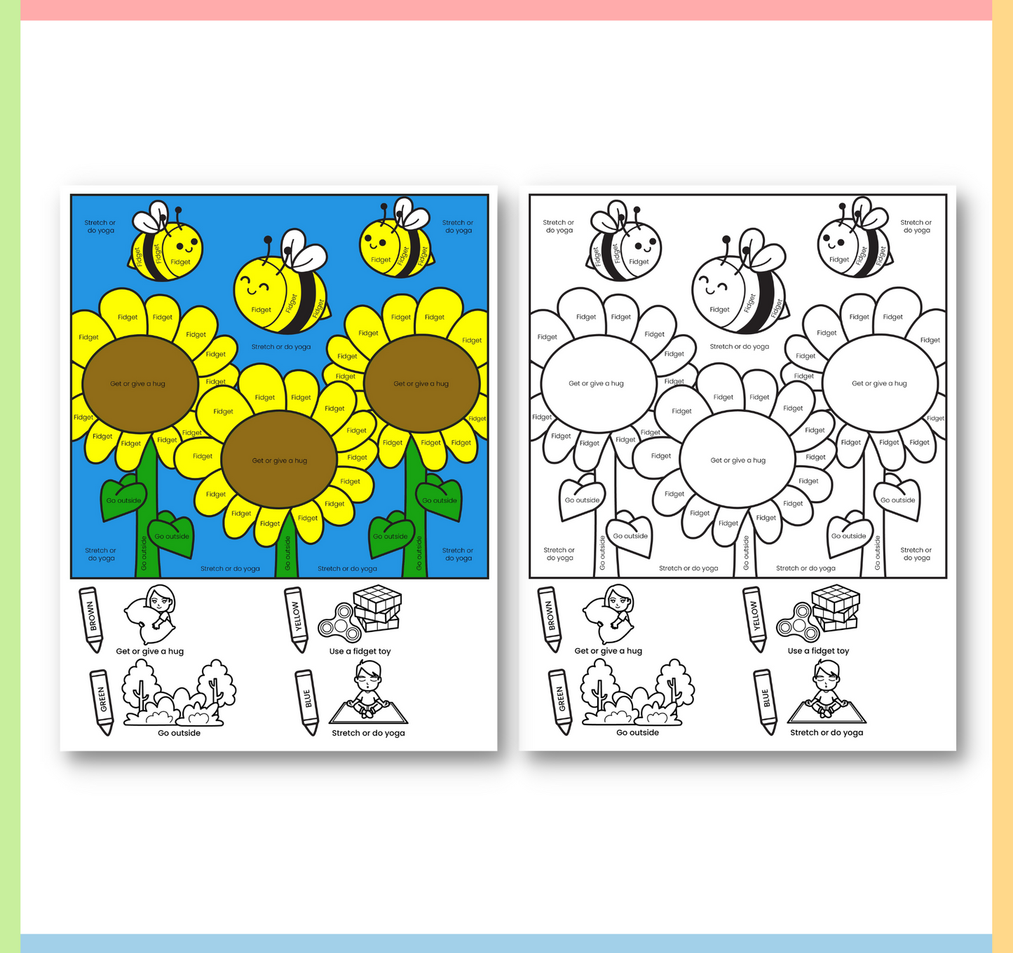 spring coloring pages for kids