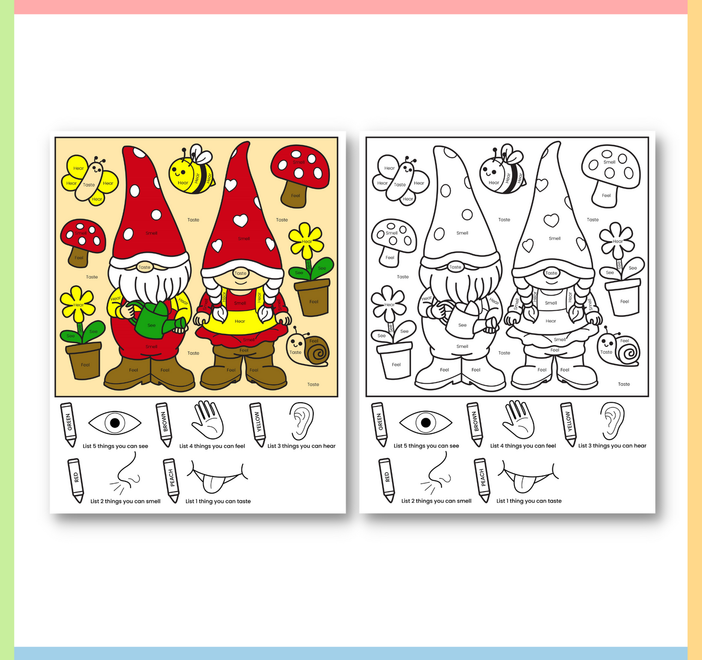 spring coloring pages for kids