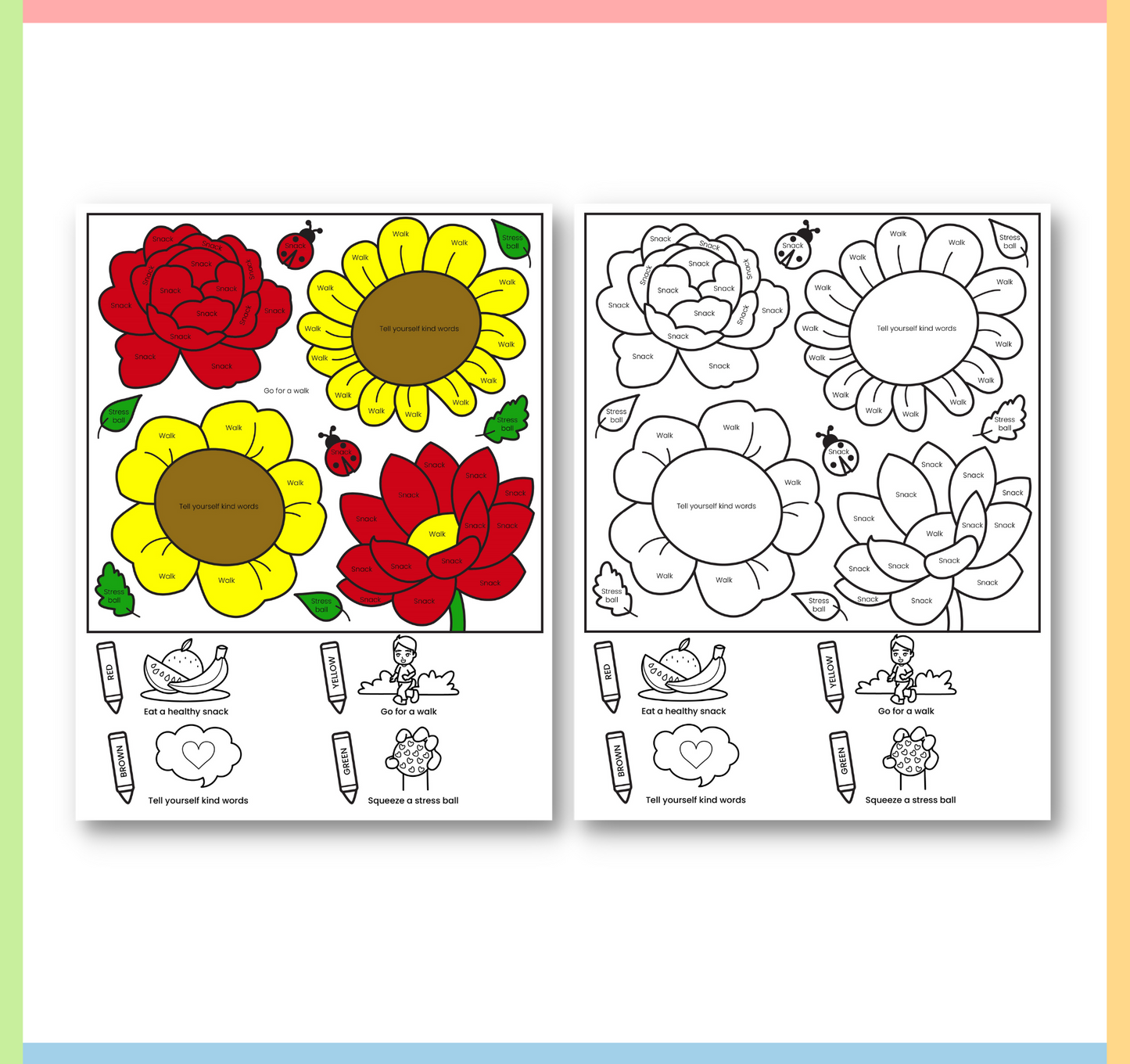 spring coloring pages for kids