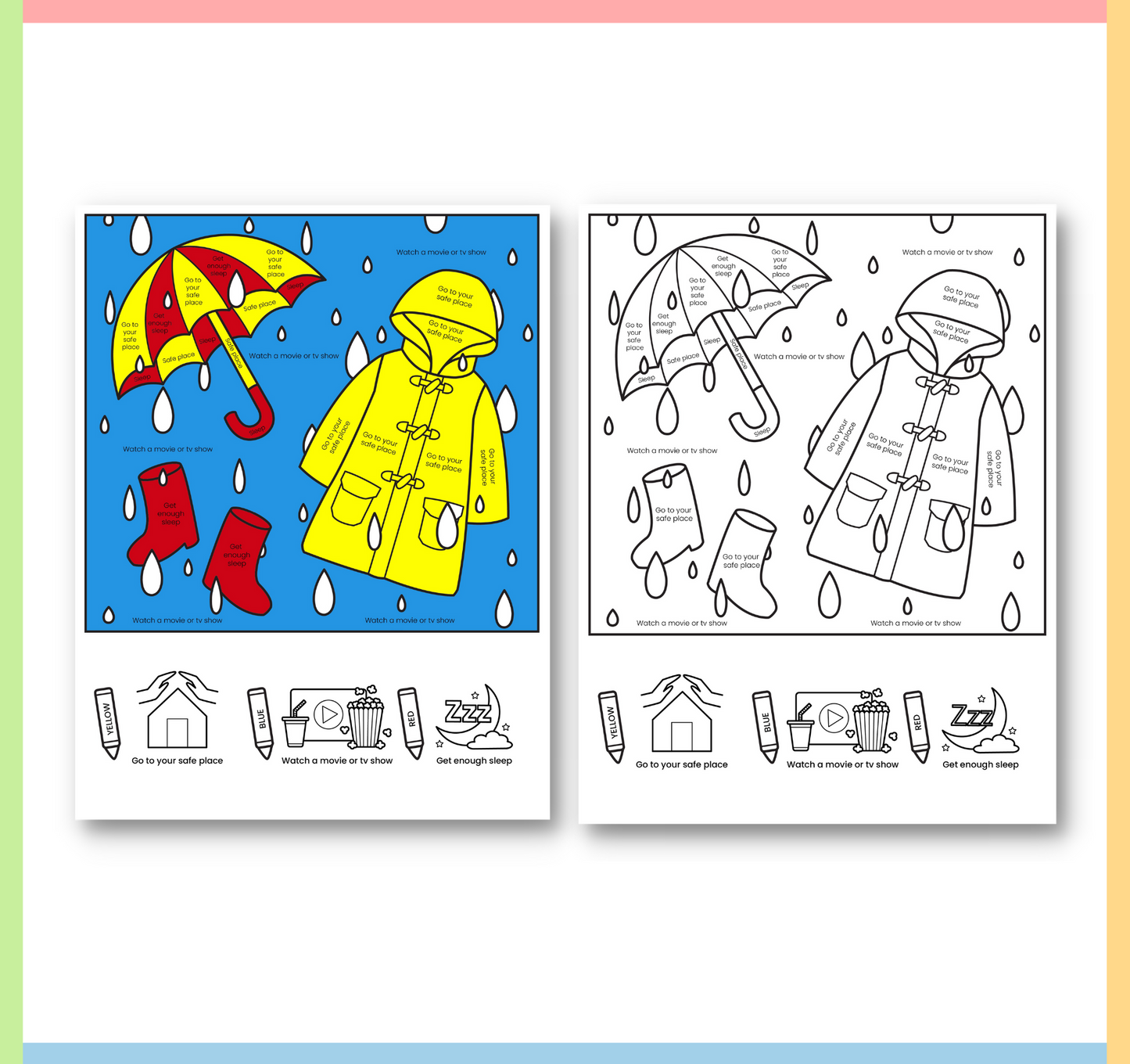 spring coloring pages for kids