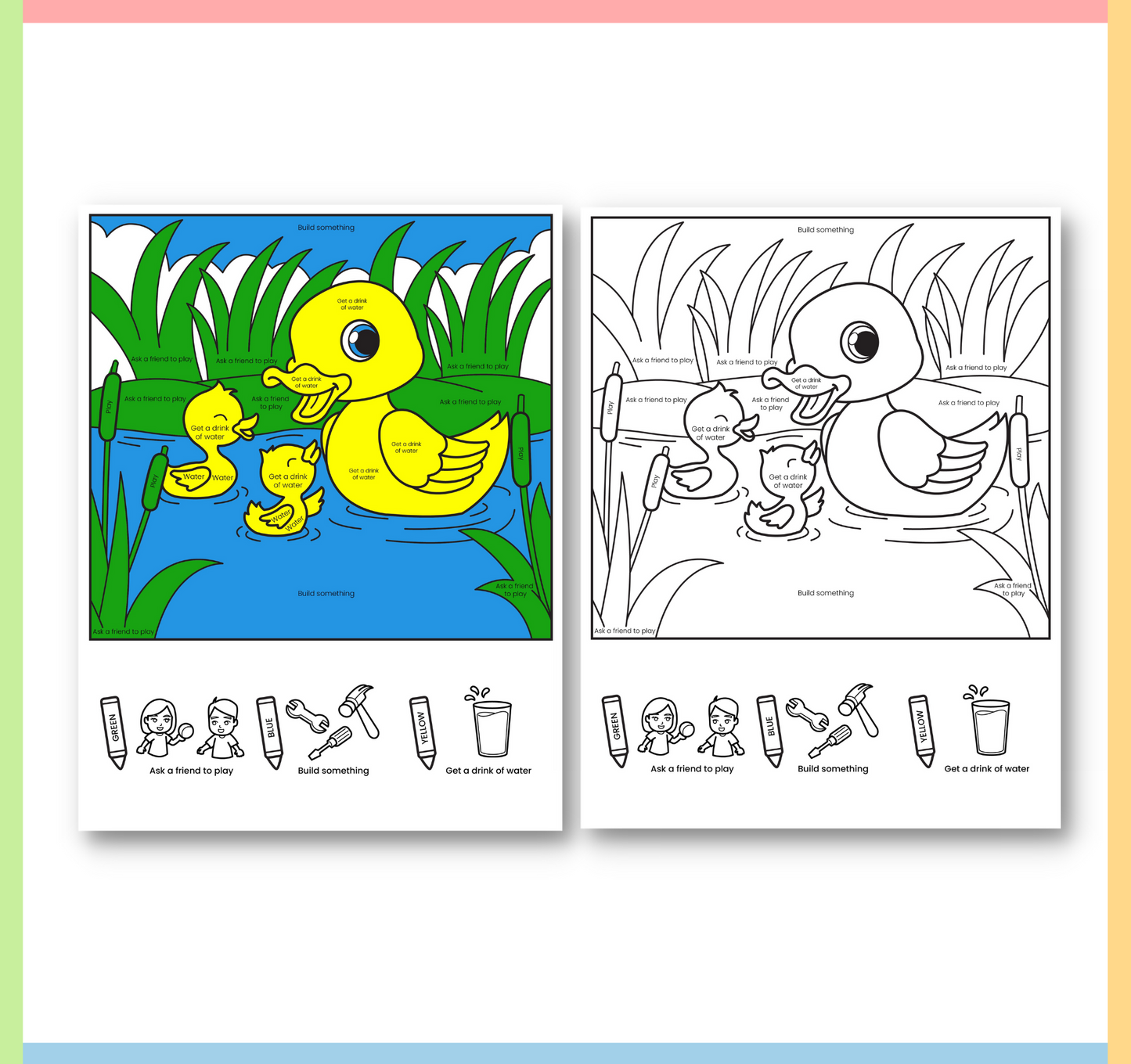 spring coloring pages for kids