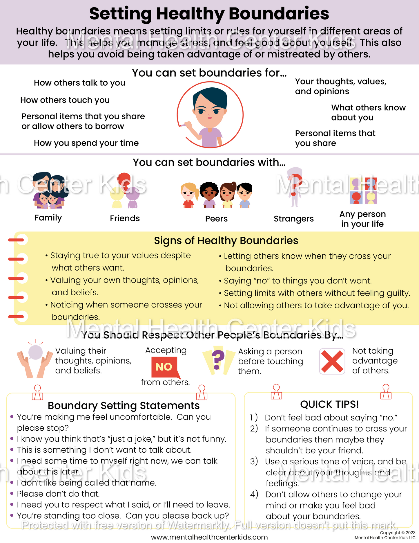 Setting healthy boundaries