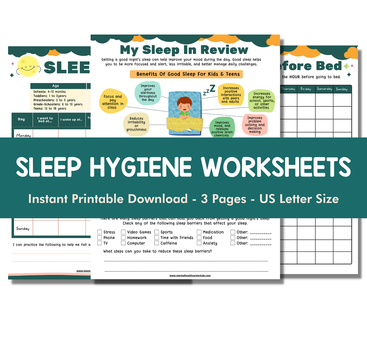 sleep hygiene worksheet