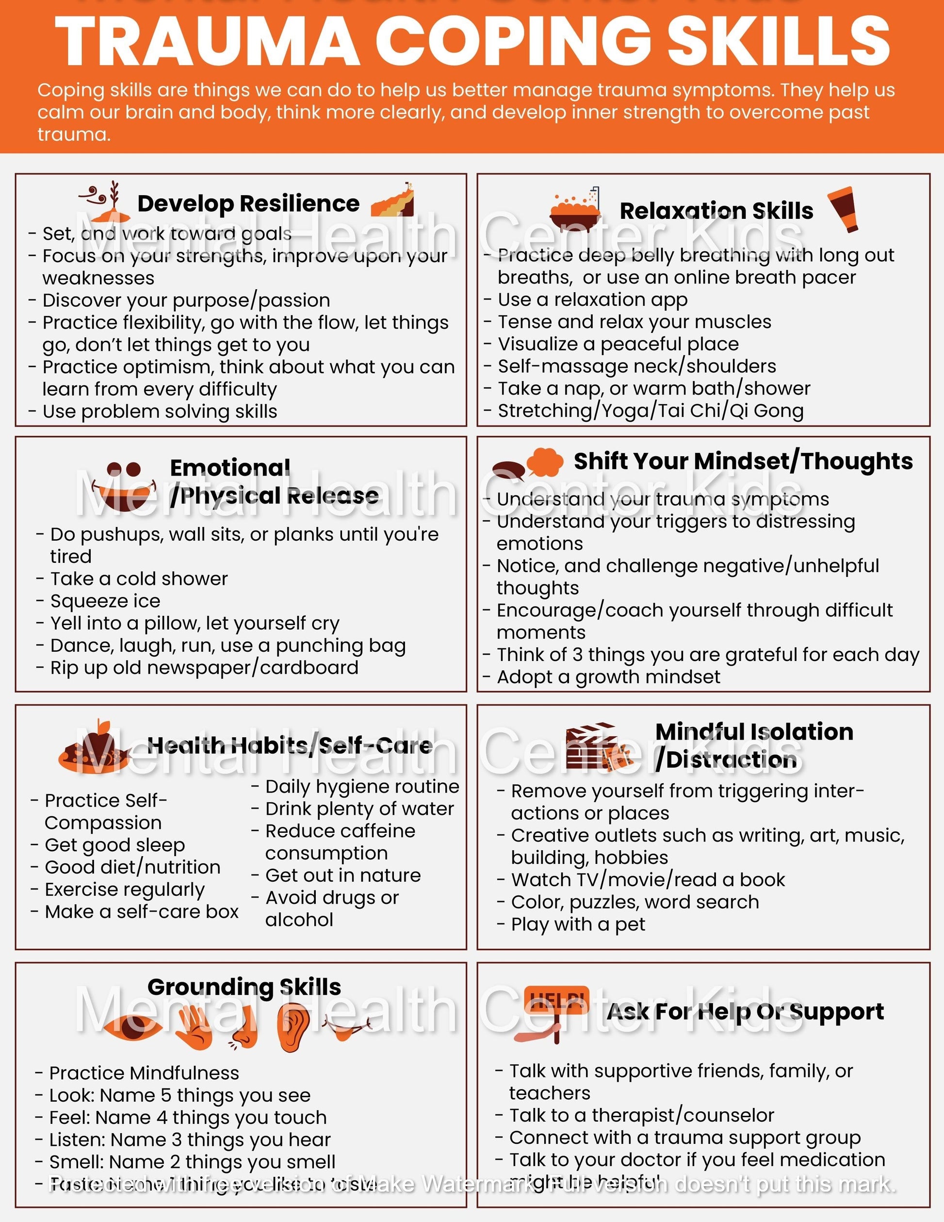 trauma coping skills