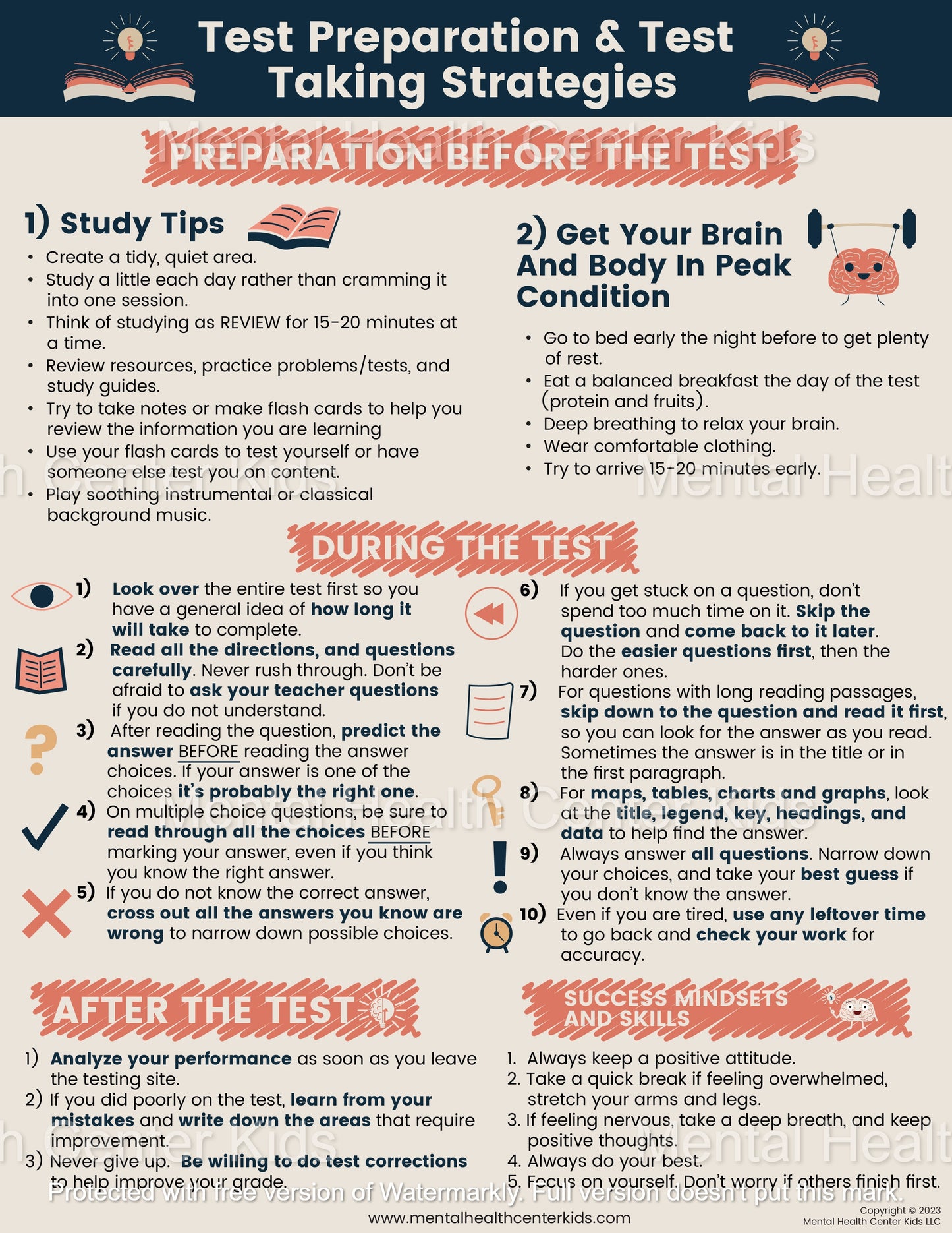 test taking strategies pdf