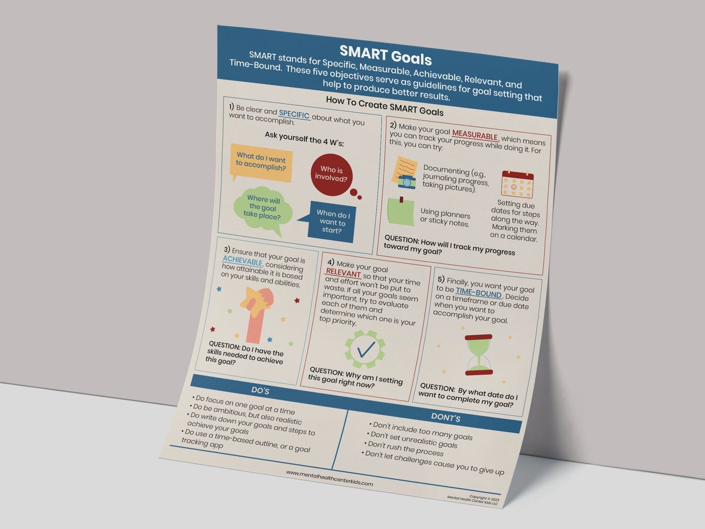 smart goals handout