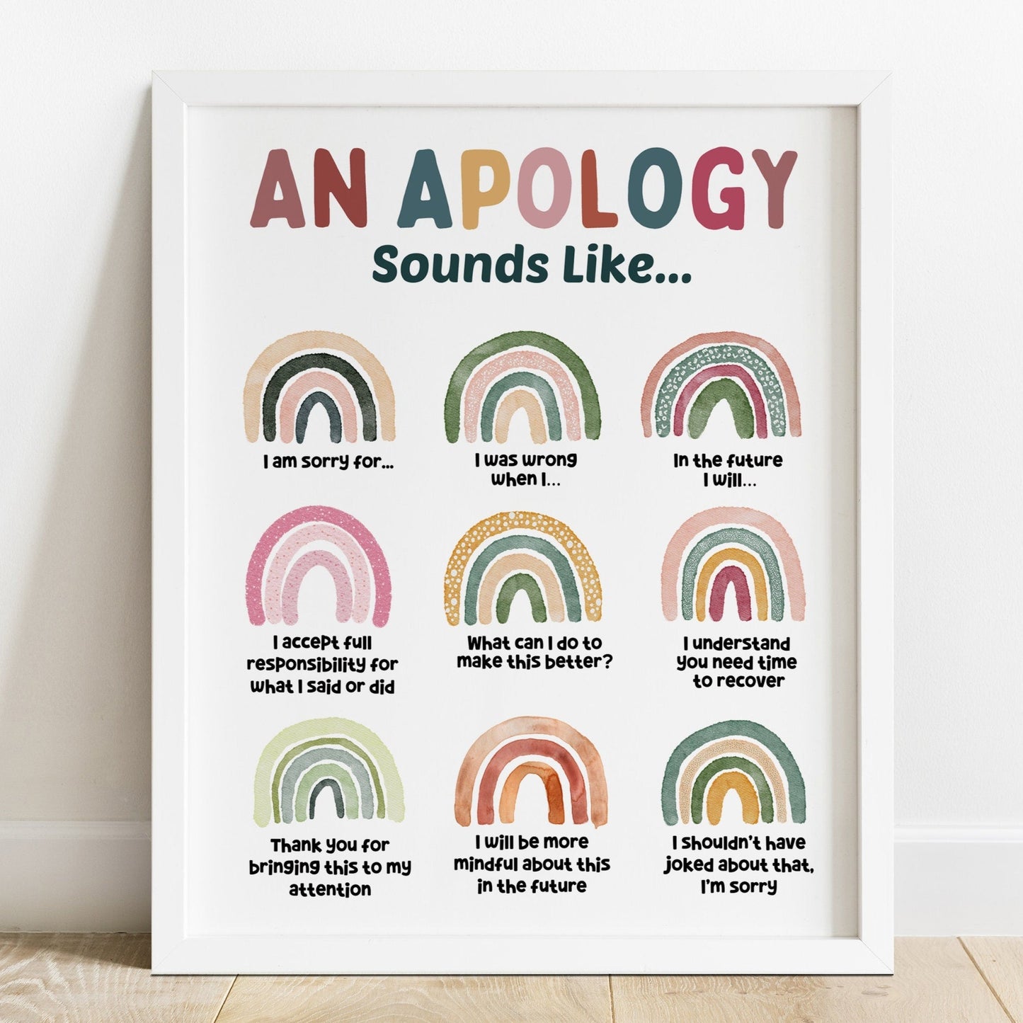an apology sounds like