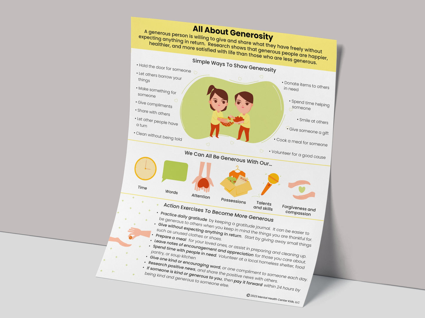 generosity poster