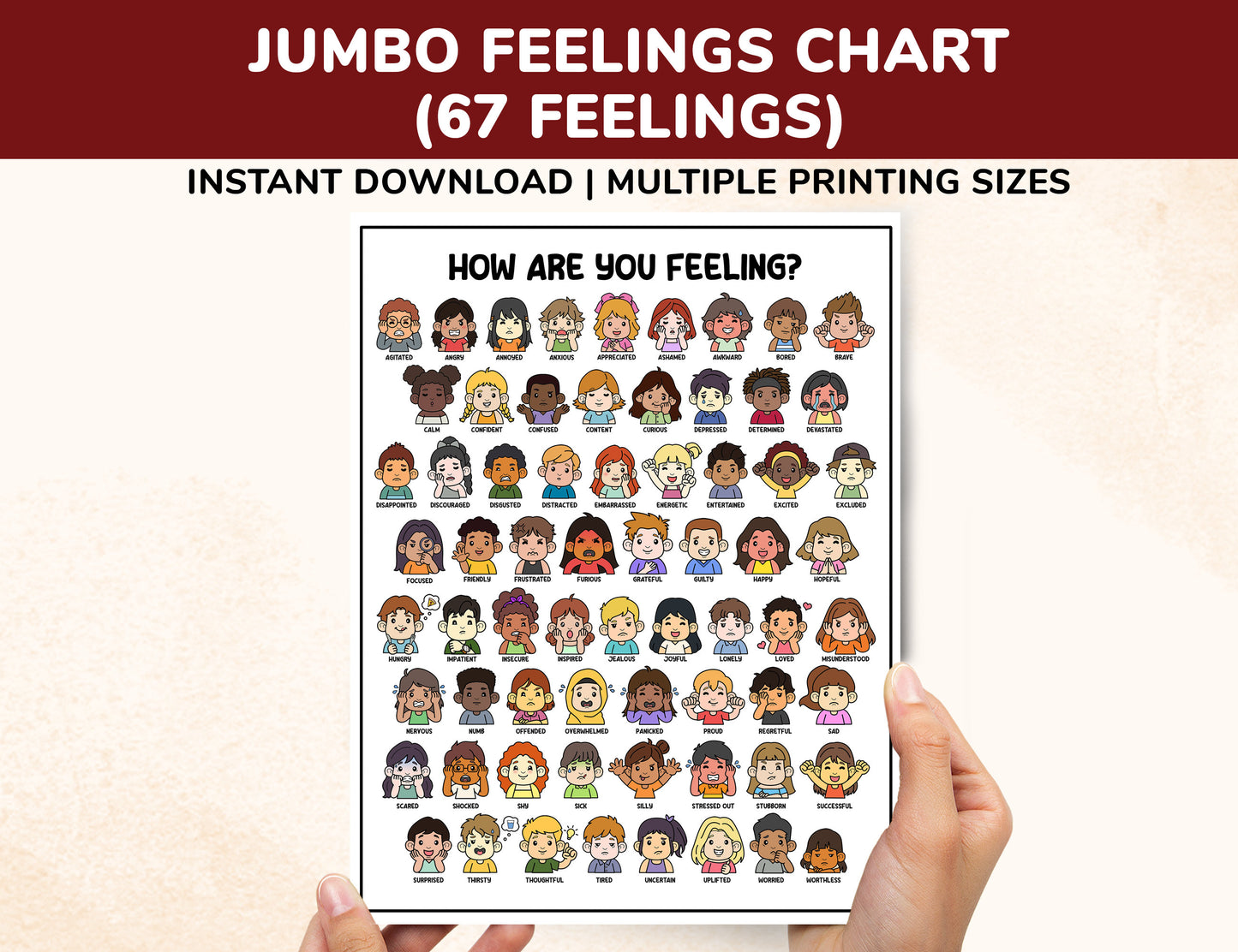 jumbo feelings chart