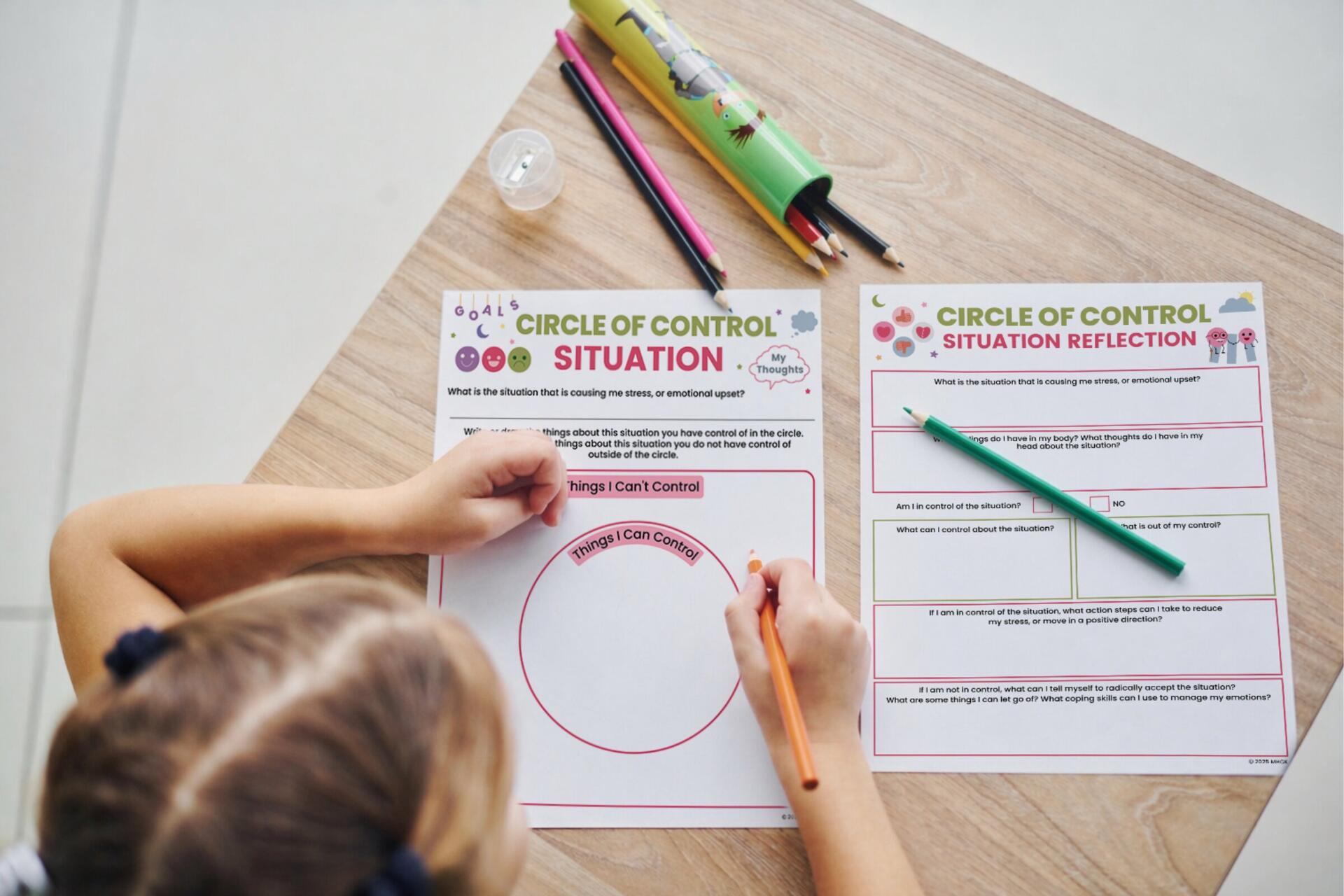 Circle of Control Worksheet: Printable Activity to Help You Focus on What You Can Control