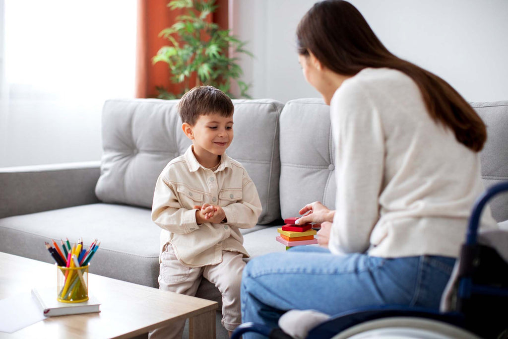 a child taking a dbt session