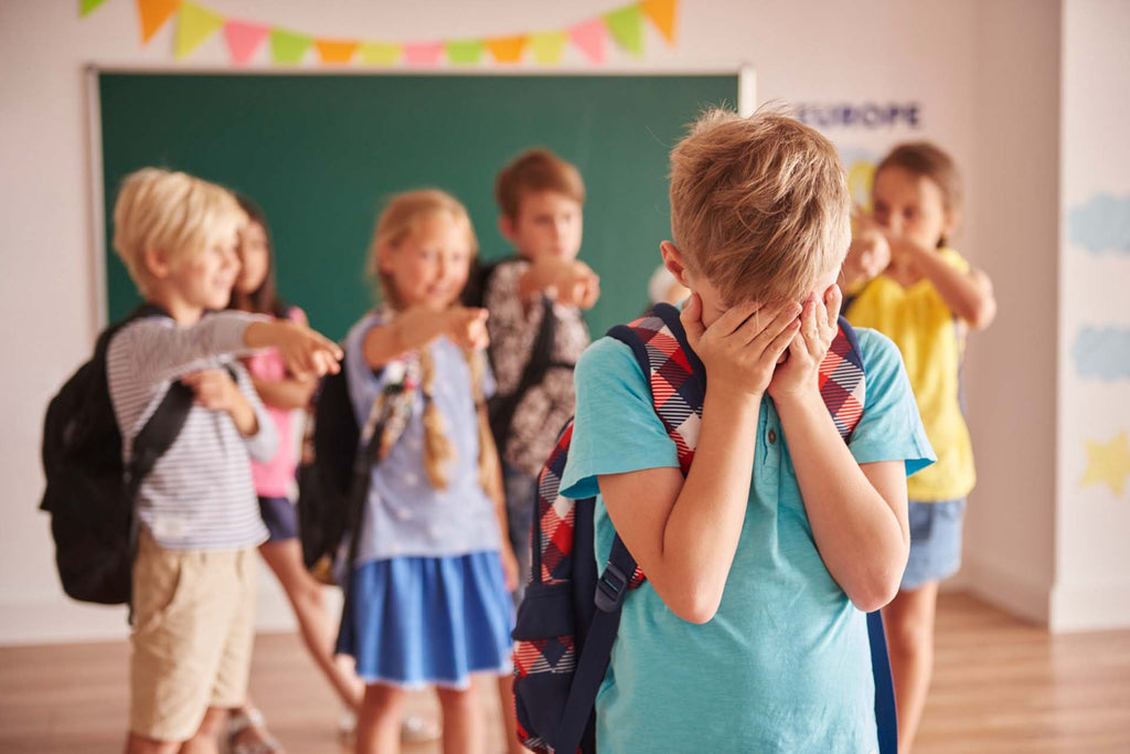 a kid getting bullied at school