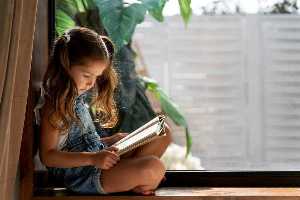 a kid reading mental health quotes
