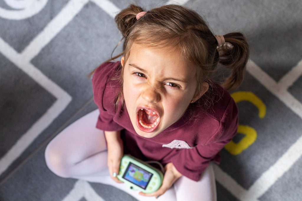 a little girl showing signs of conduct disorder