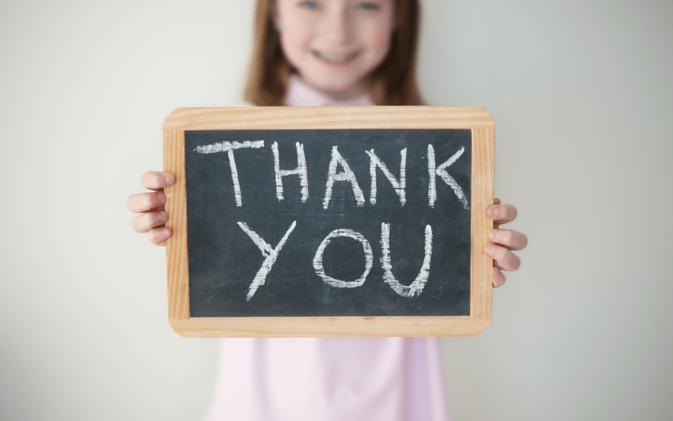how to teach kids to be grateful