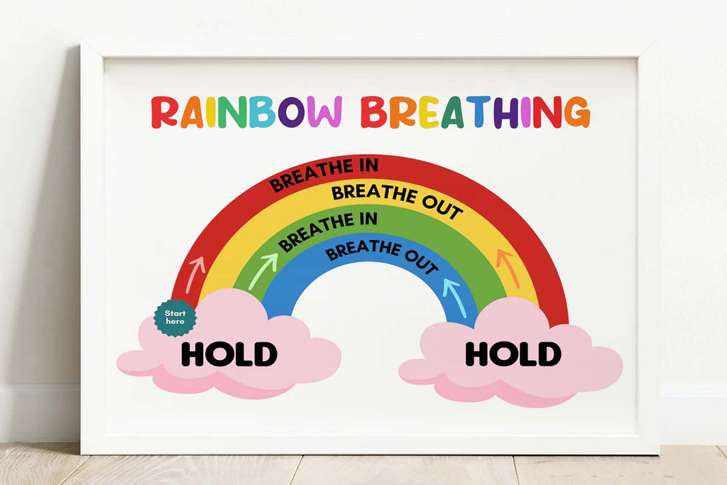 rainbow breathing poster