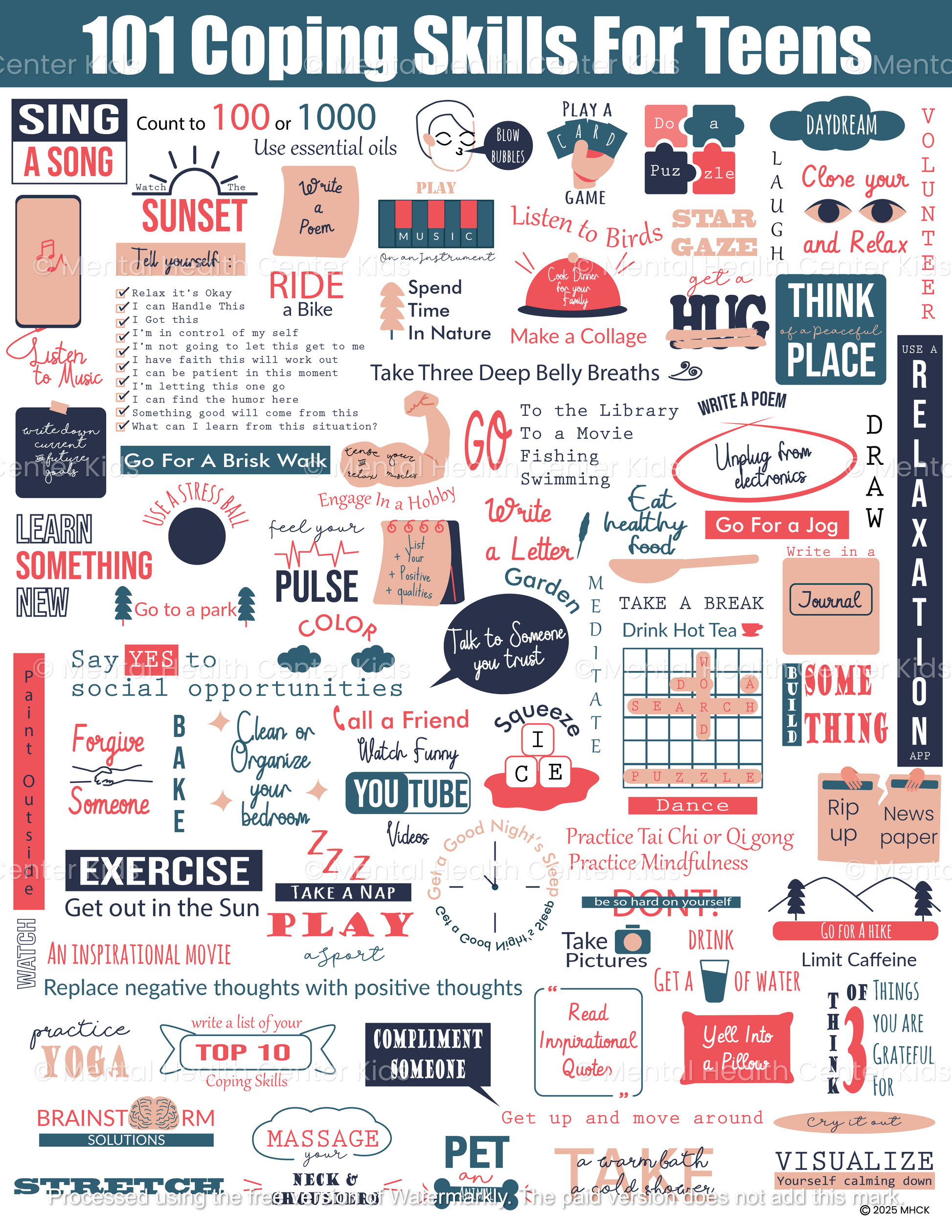 101 Coping Skills For Teens