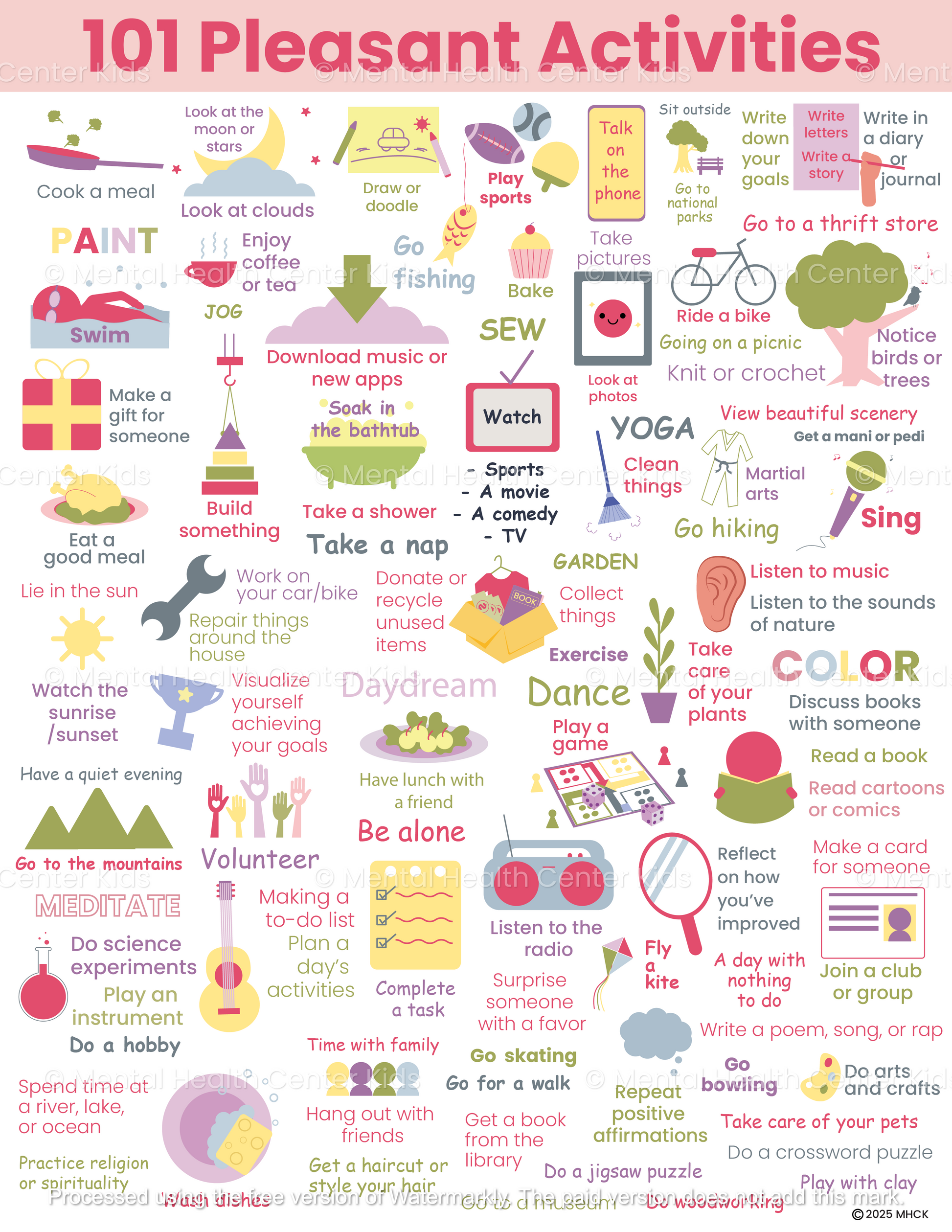 dbt pleasant activities 