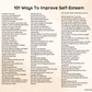 101 Ways To Improve Self-Esteem