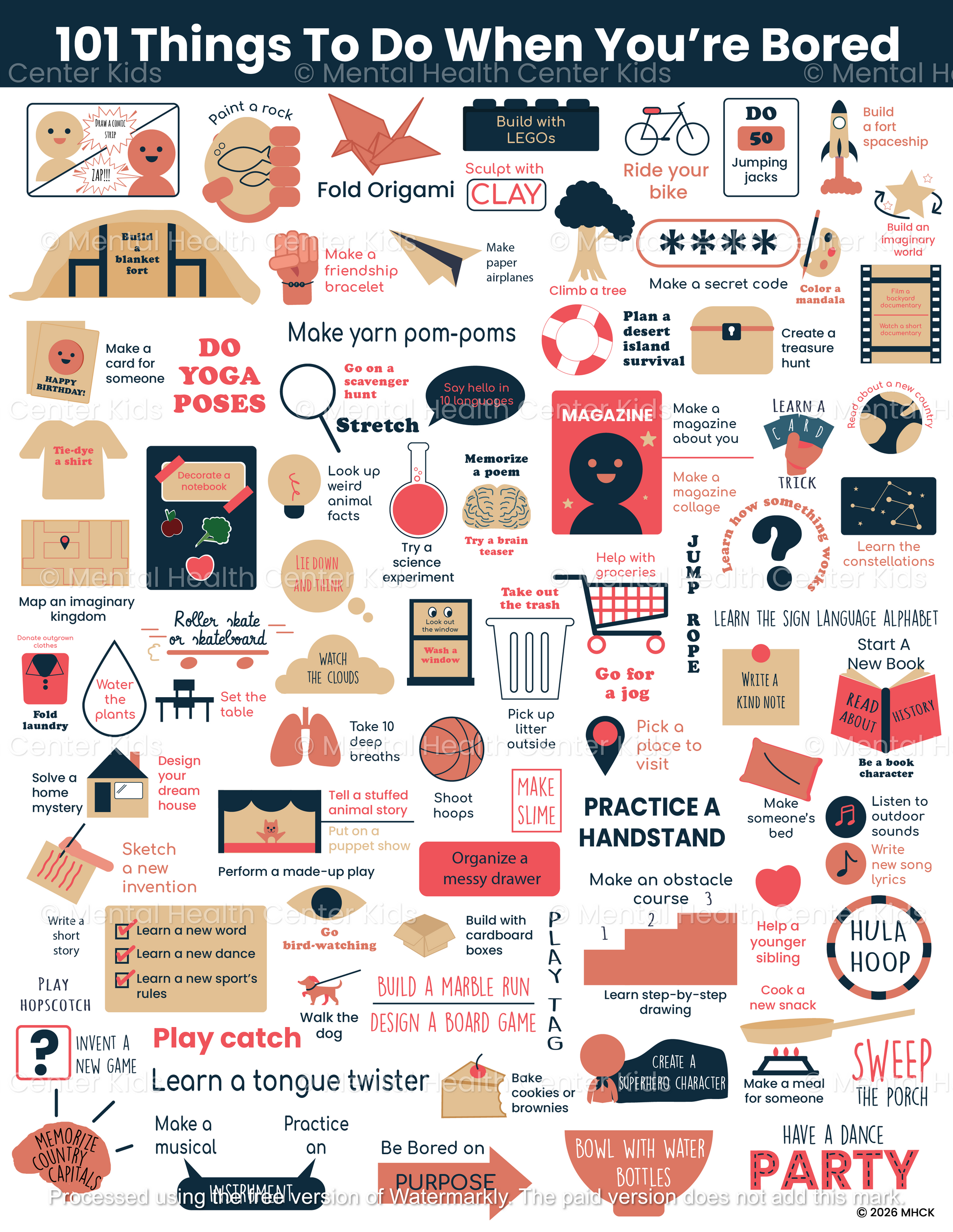 boredom educational poster