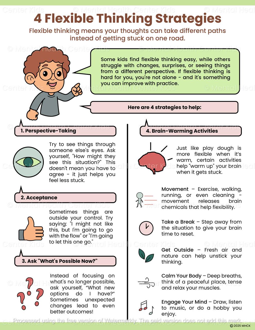 Flexible Thinking Coping Skills – Mental Health Center Kids