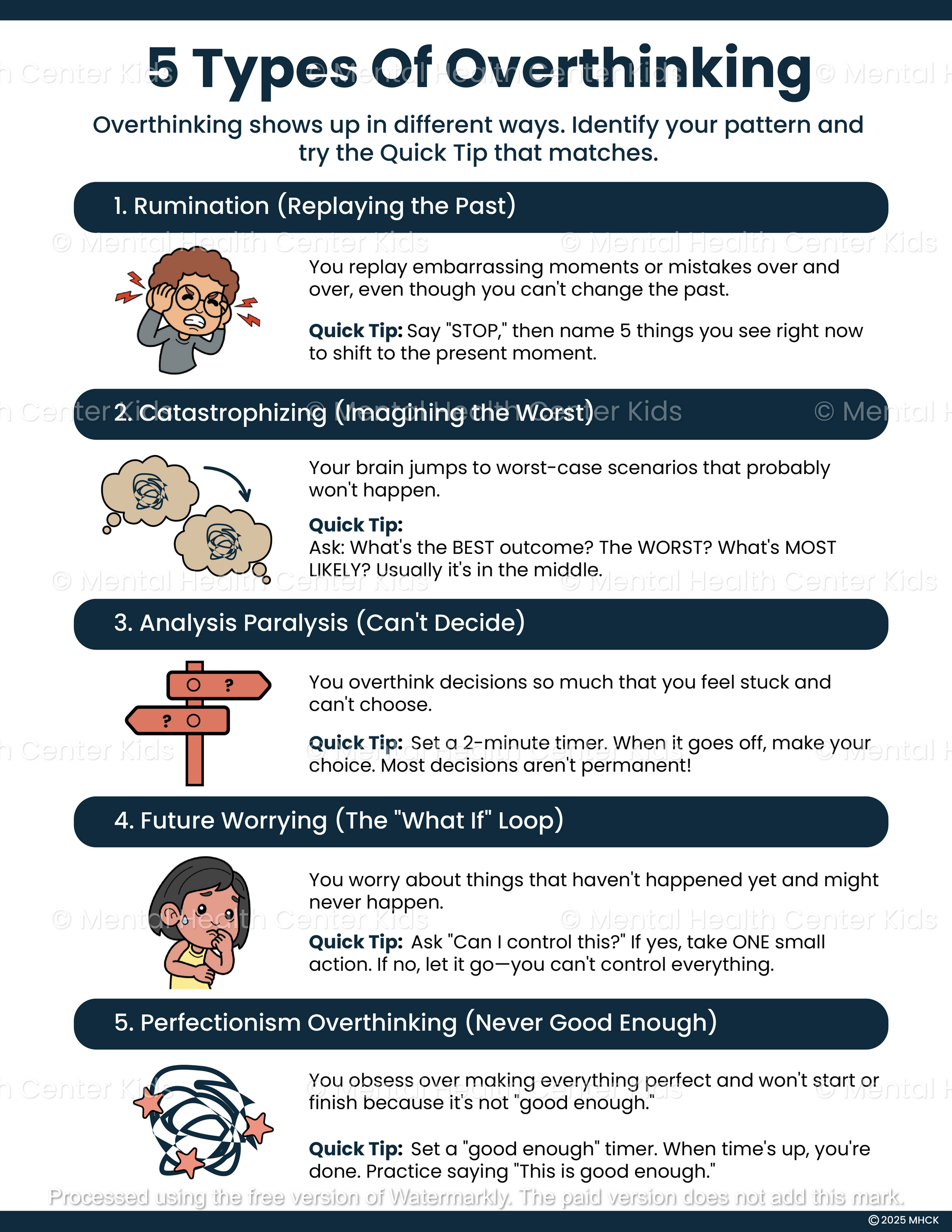 types of overthinking for kids