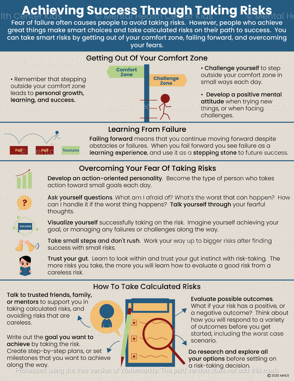 All About Taking Risks For Success – Mental Health Center Kids