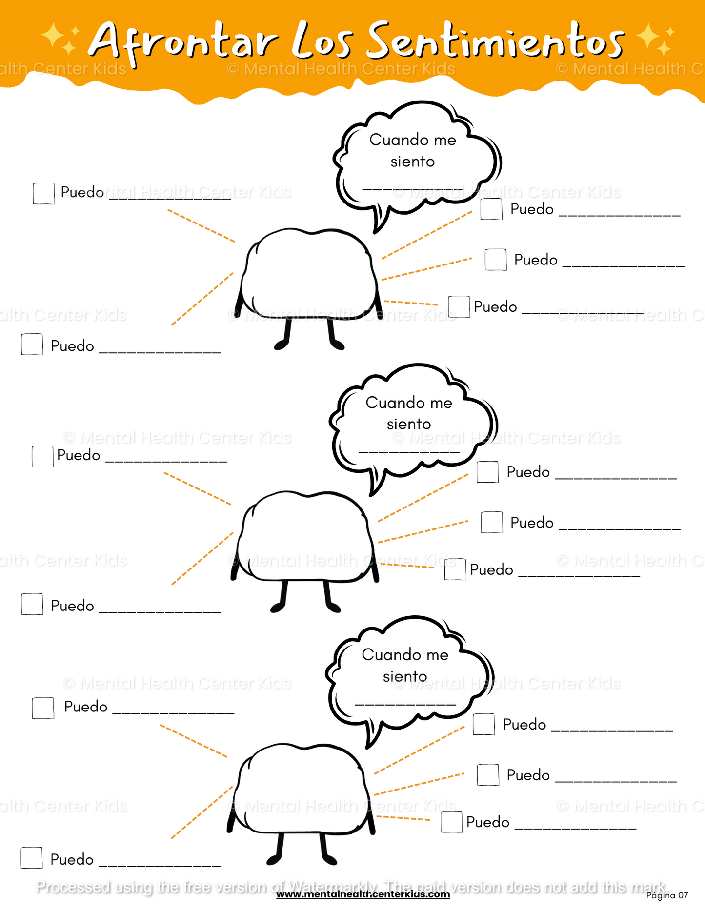  Hojas De Trabajo Para Ninos Sobre Emociones