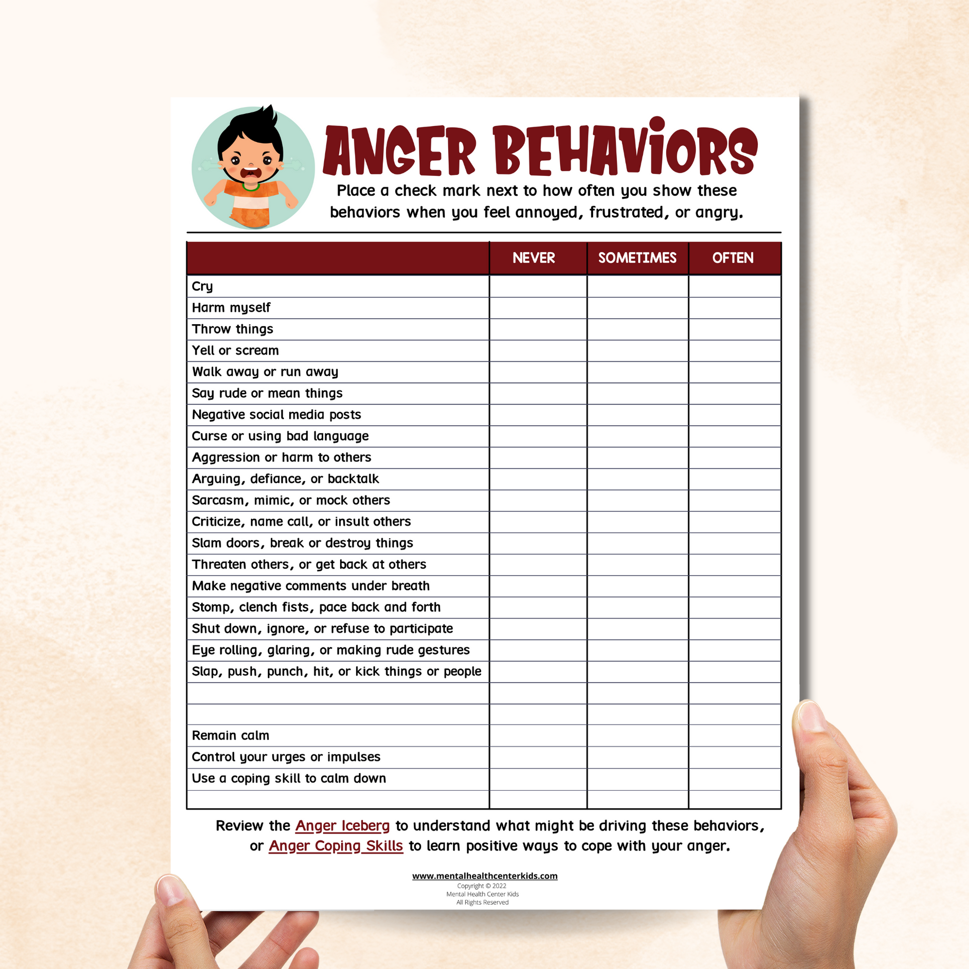 Anger Behaviors