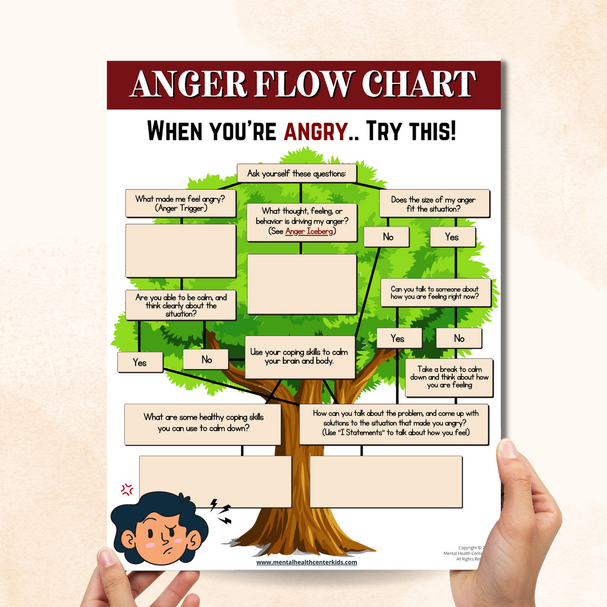 Coping With Anger Chart Anger Management Worksheets Therapist Aid coping-with-anger-chart-anger-management-worksheets-therapist-aid