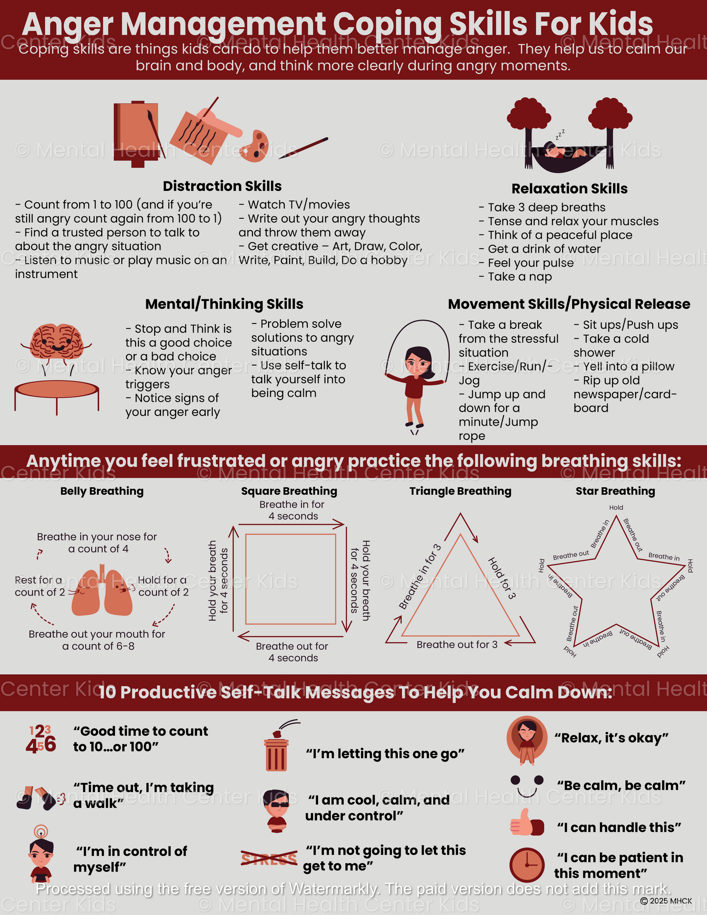 anger coping skills for kids