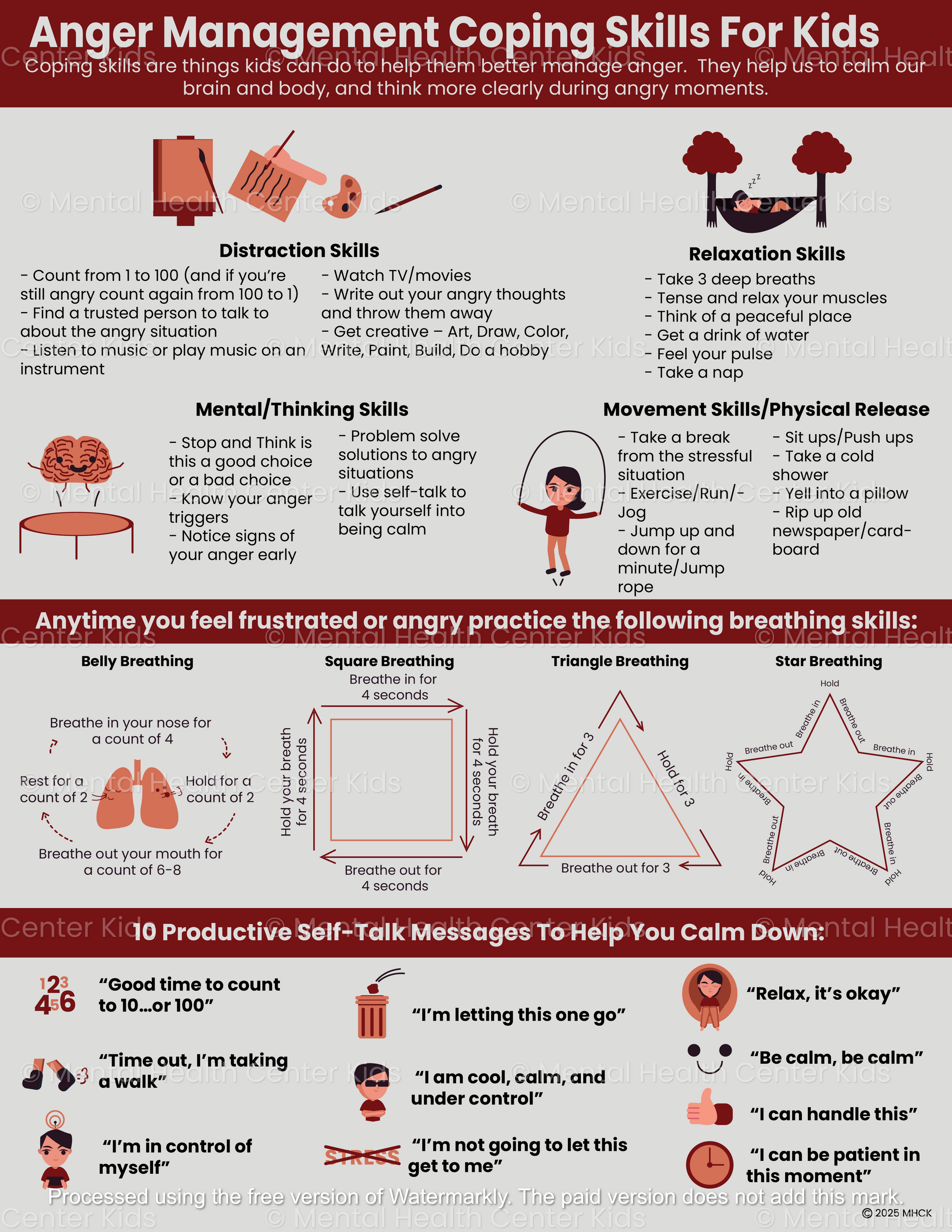 anger coping skills for kids