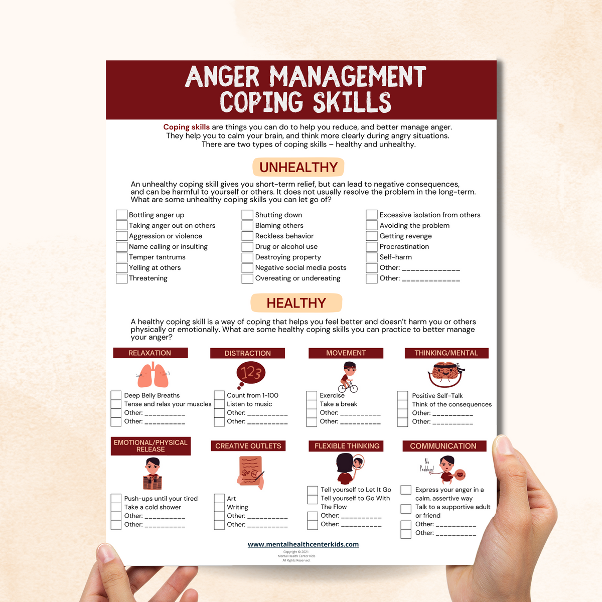 Coping File Coping Skills Template Here's A Beautiful Example Of Coping Skills