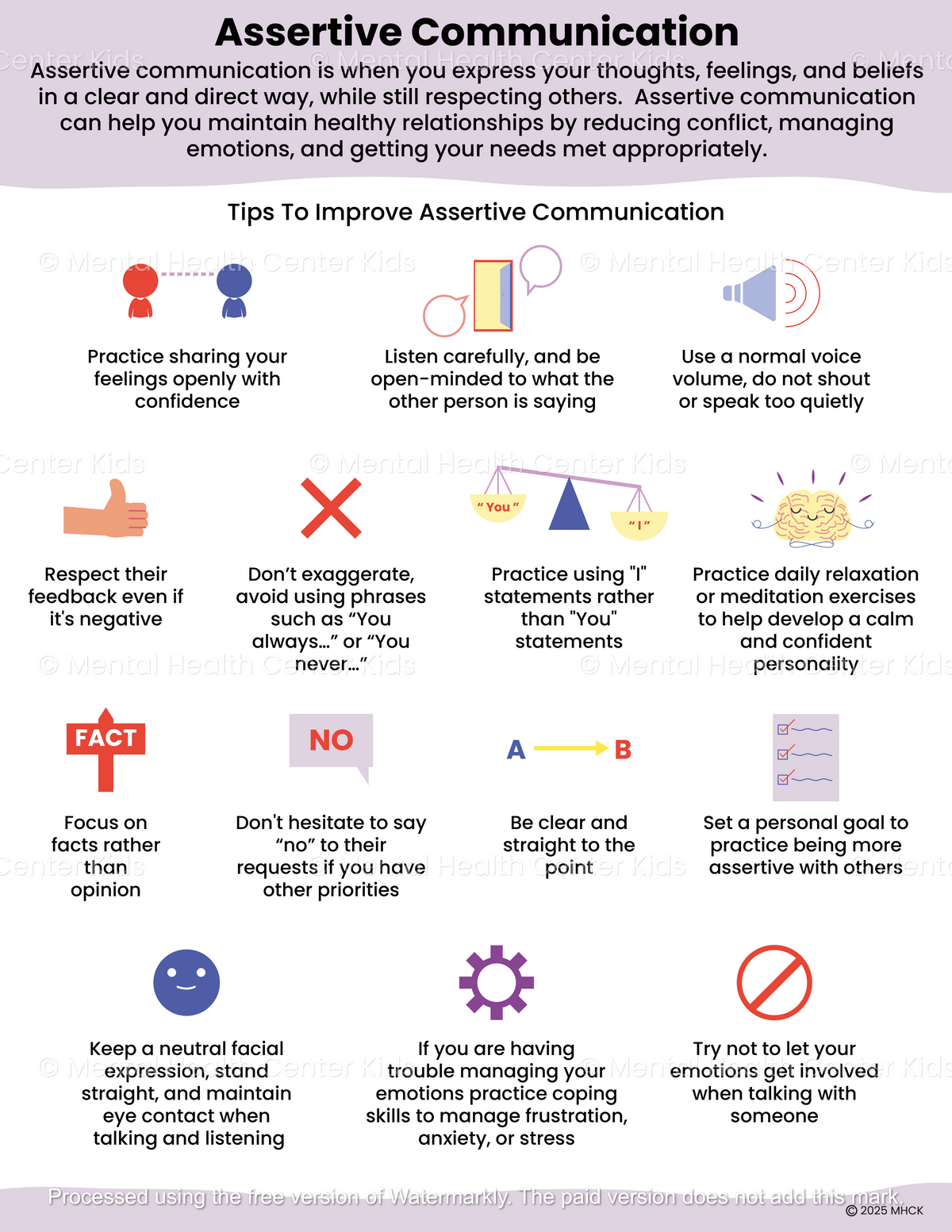 Assertiveness Skills – Mental Health Center Kids