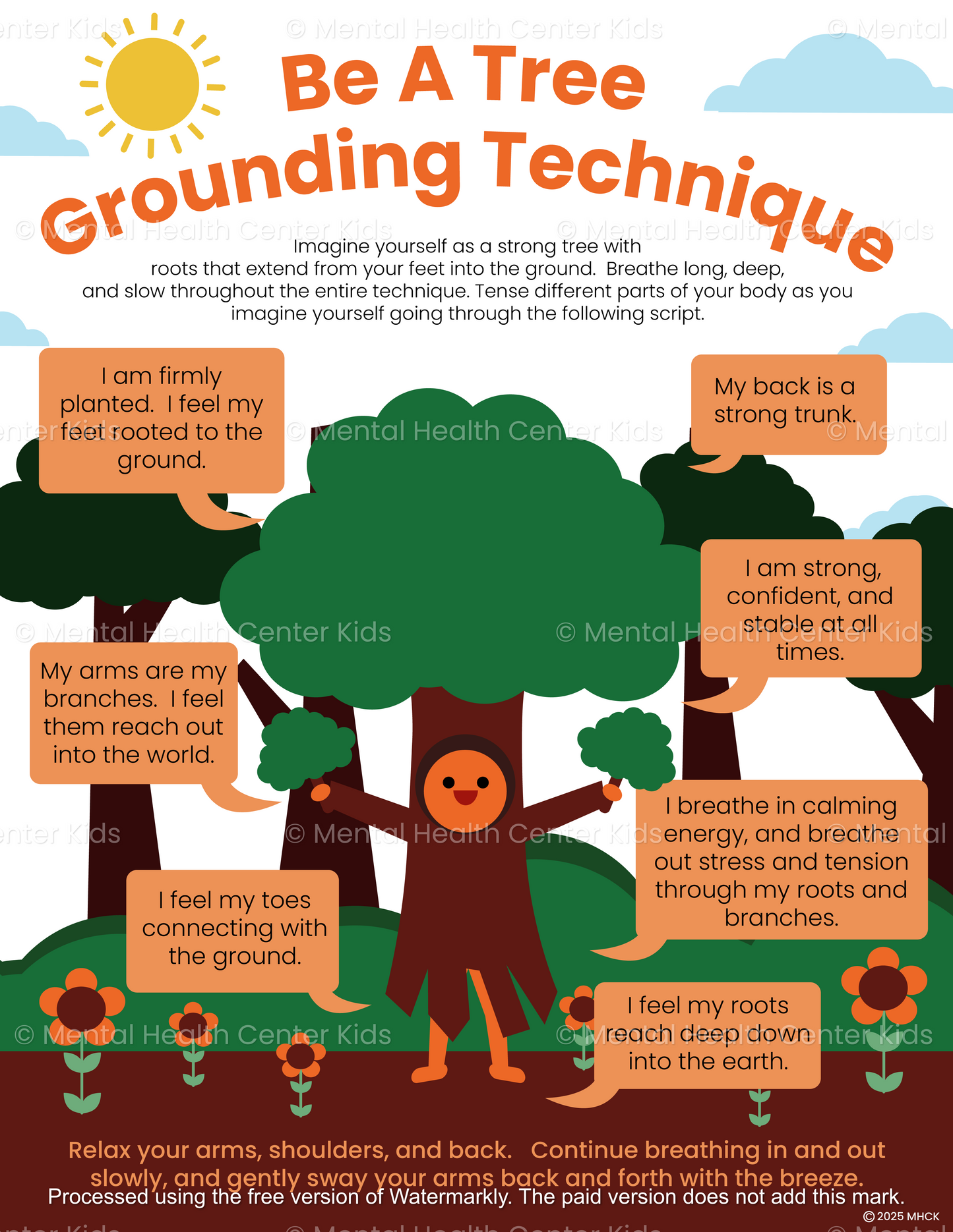be a tree grounding exercise handout