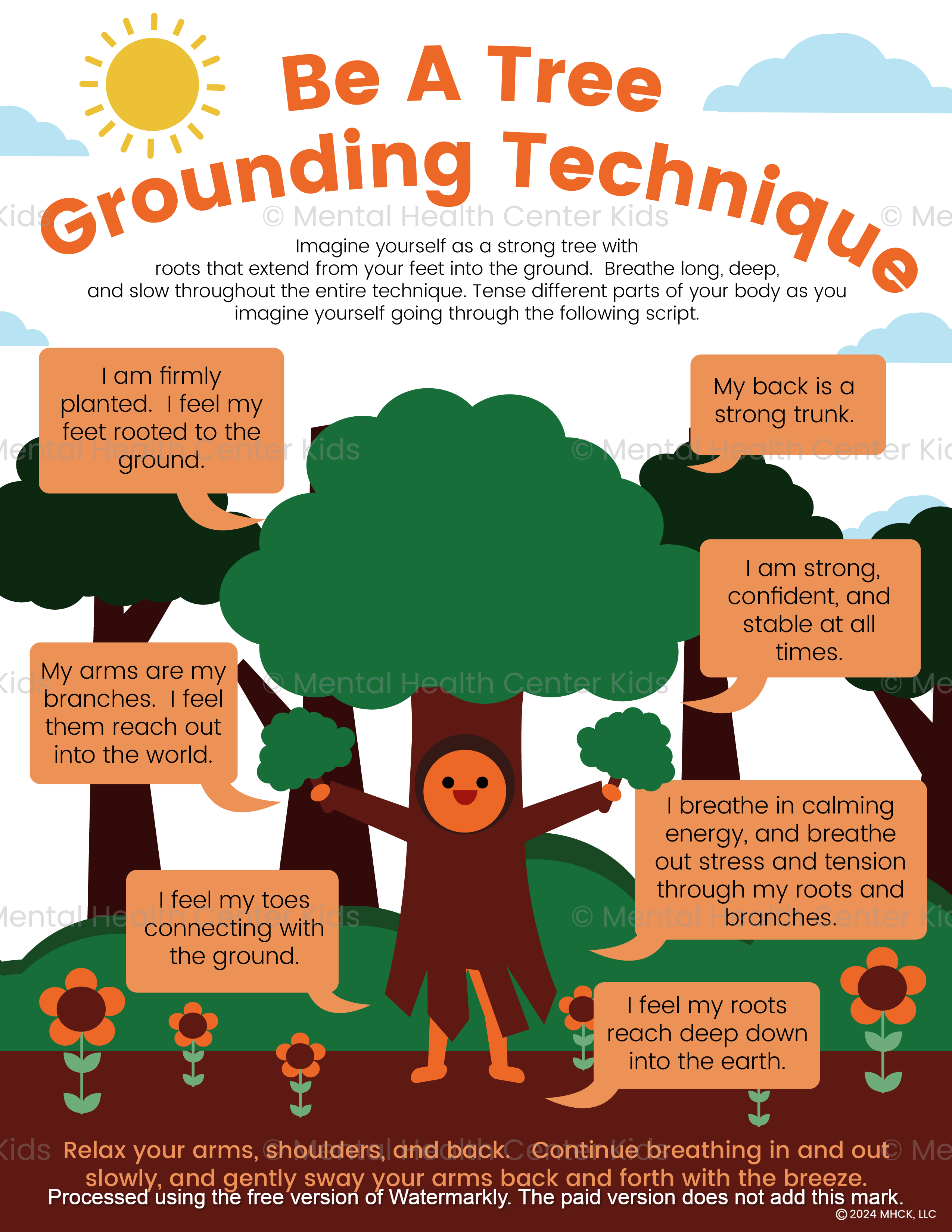 Be A Tree Grounding Exercise – Mental Health Center Kids