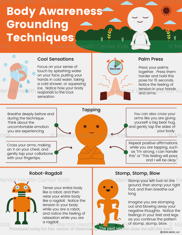 Body Awareness Grounding Techniques Mental Health Center Kids Body awareness grounding techniques mental health center kids