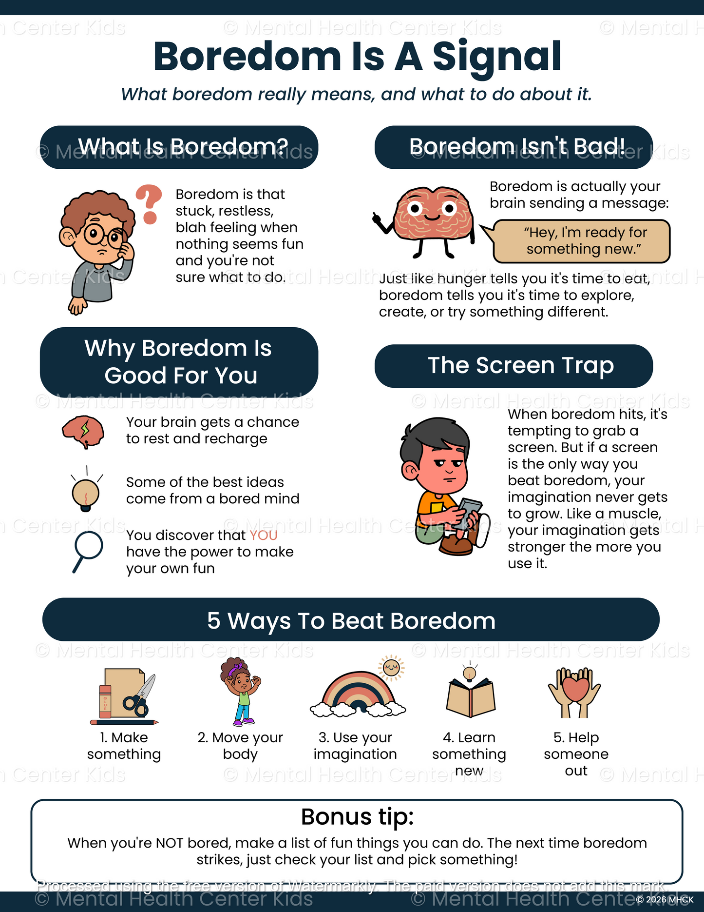 boredom is a signal handout