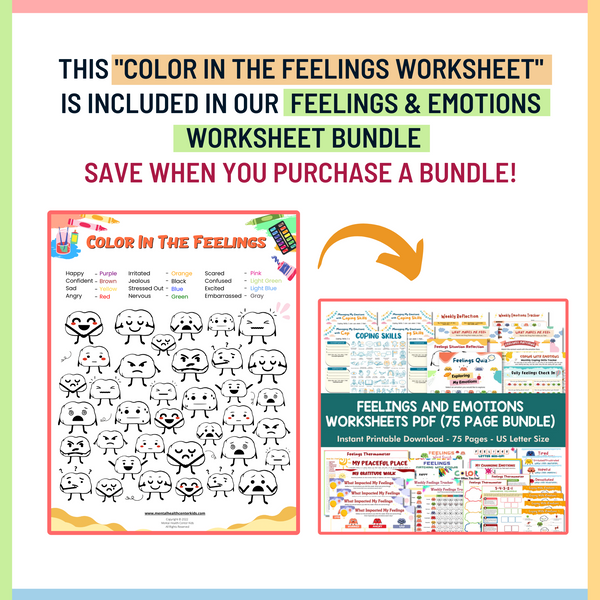 Emoji Coloring Page – Mental Health Center Kids