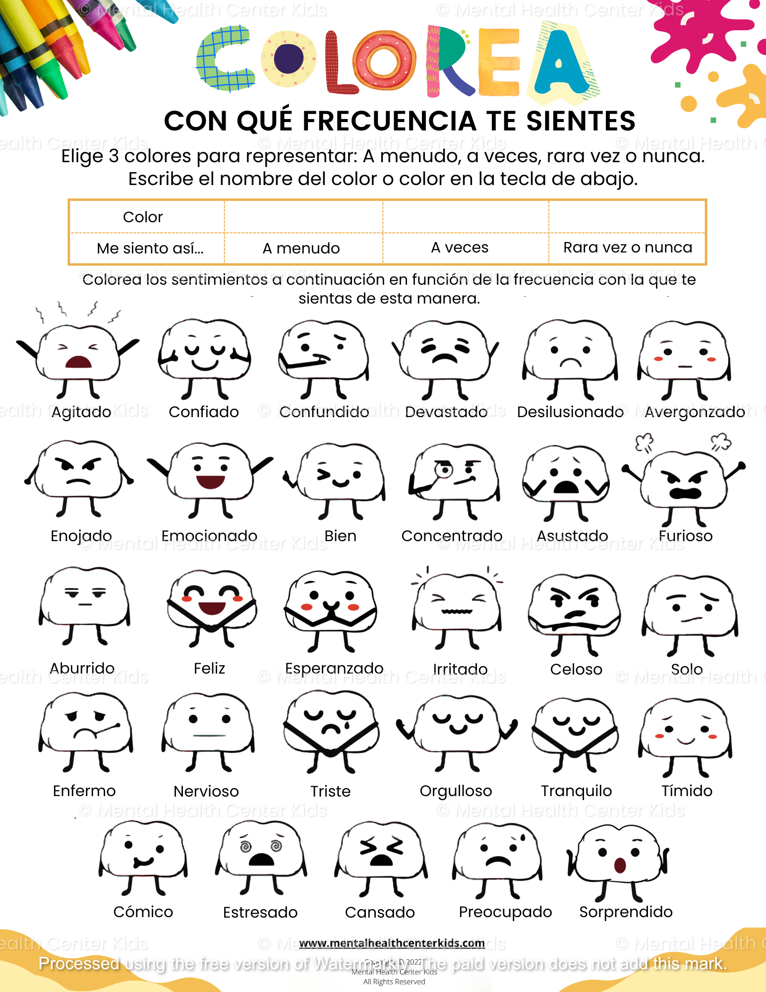  Paquete De Actividades De Emociones