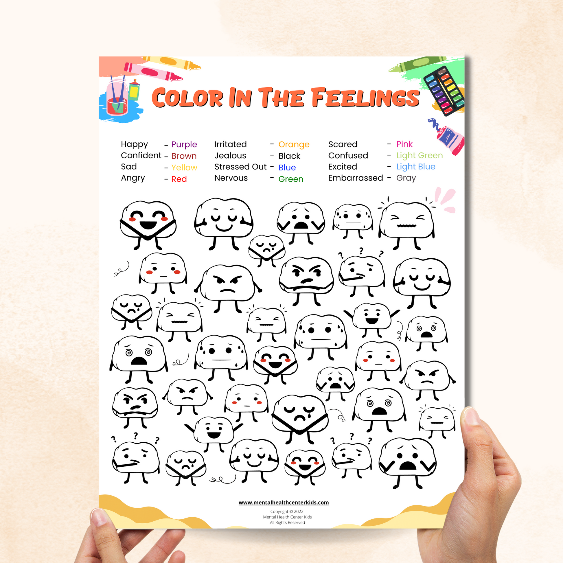 Emoji Coloring Page