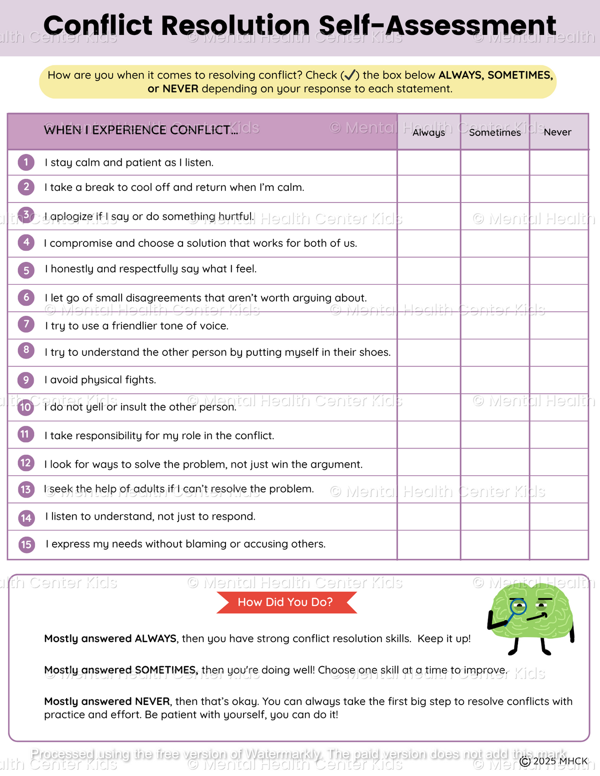 Conflict Resolution Worksheet.pdf 20 Conflict Resolution Worksheet For Adults Worksheet From Home