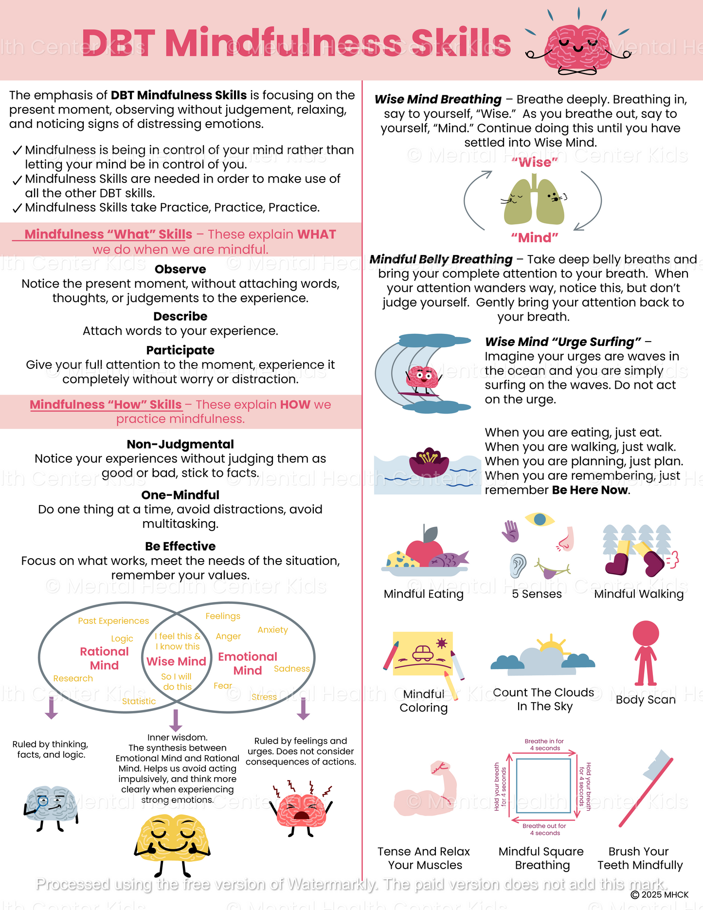 dbt mindfulness skills pdf