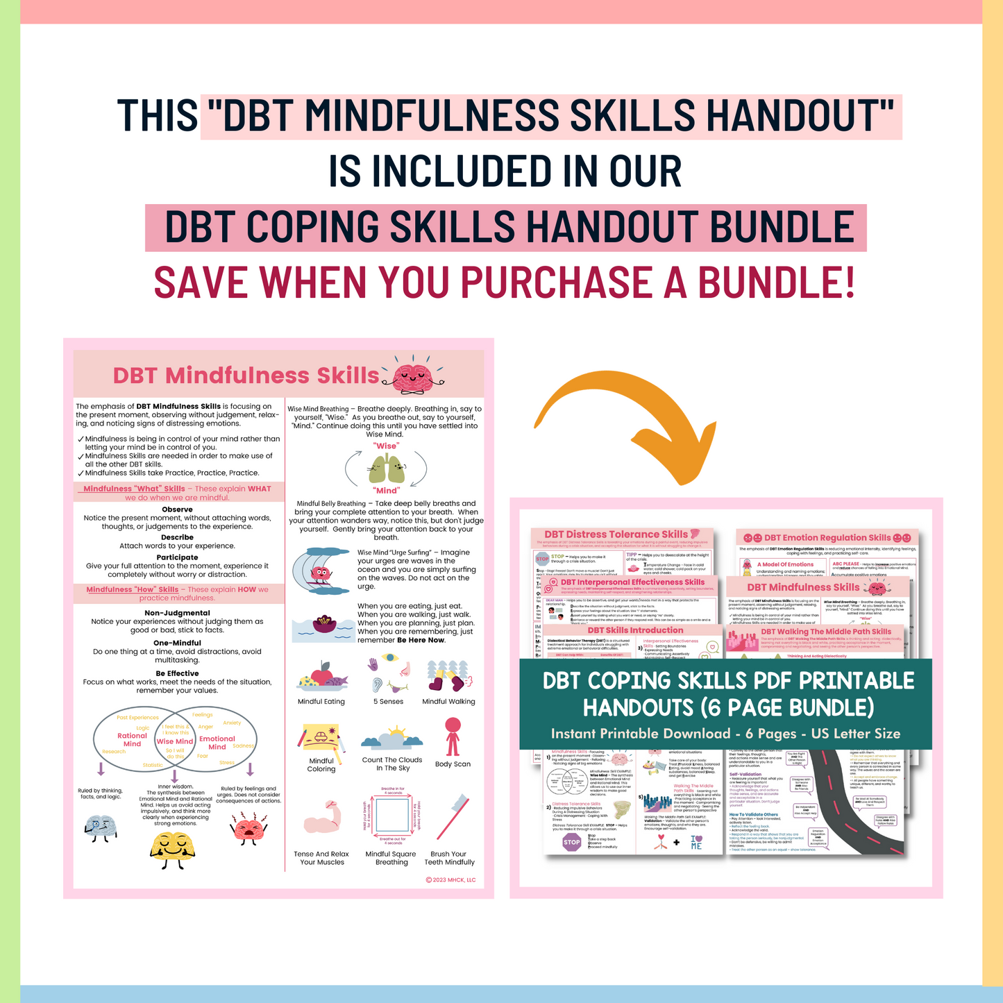 DBT Mindfulness Skills (PDF)