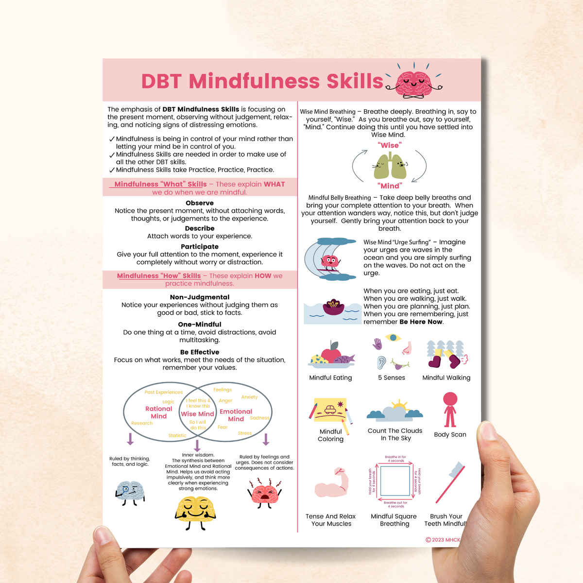 DBT Mindfulness Skills PDF Mental Health Center Kids Dbt mindfulness skills pdf mental health center kids